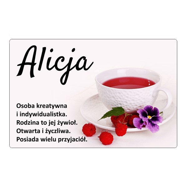 Jääkaappimagneti nimellä Alicja