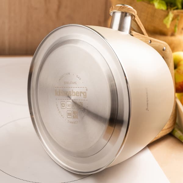 STÅLKEDEL MED FLØJTE 2,5L KLAUSBERG KB-7917