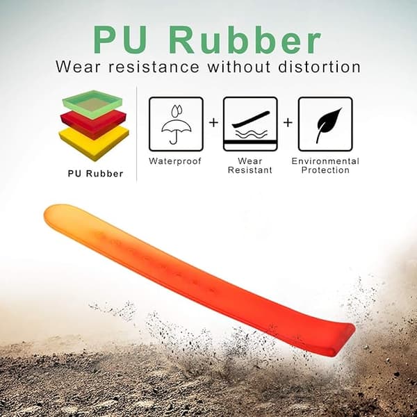 OMBRE RØD-ORANGE UNIVERSAL PU URREM 24 mm