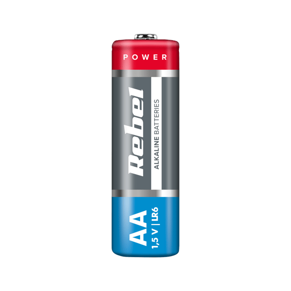Rebel alkalibatteri AA R6 LR6 1,5V
