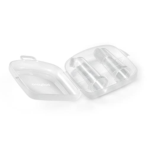 Set med 2 fingertandborstar för bebisar, Babyono