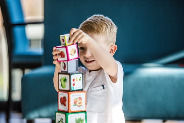 Frukt- och grönsakslekpyramid - Montessori Pedagogiskt Torn