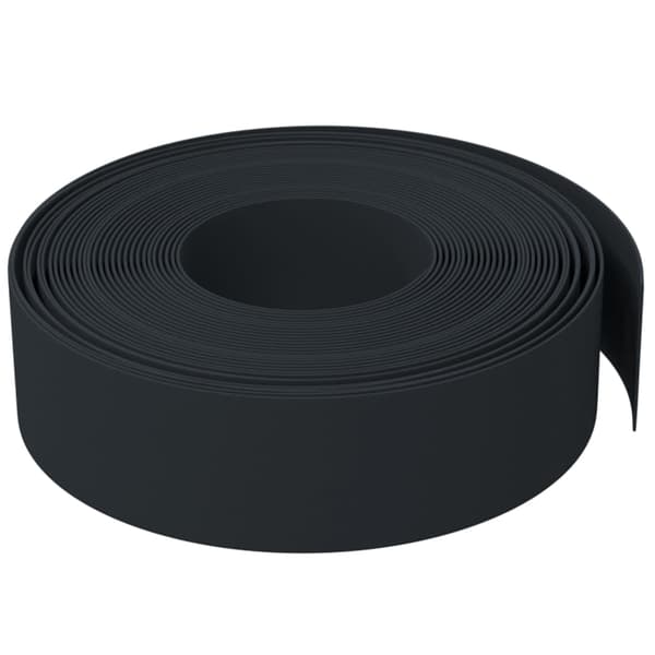 vidaXL havekant, sort, 10 m, 15 cm, polyethylen