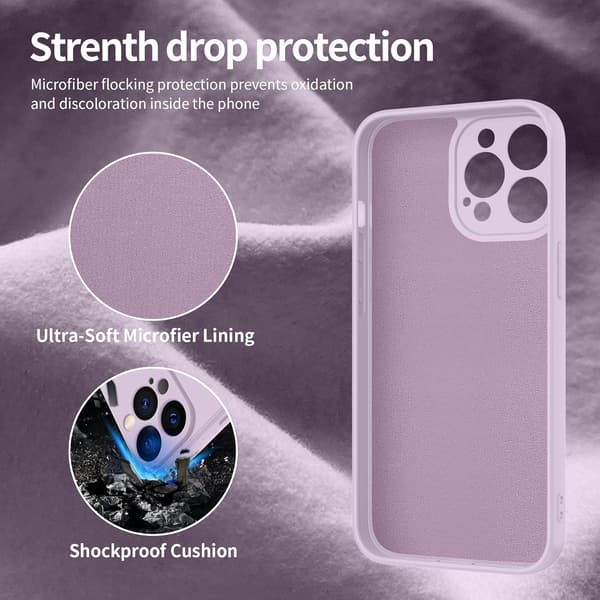 ETUI TIL APPLE IPHONE 13 PRO MAX LILLA PASTEL 2X HÆRDET GLAS