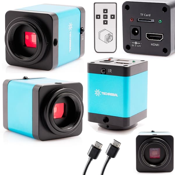 Techrebal "Molnig himmel" 12MP mikroskopkamera med Micro-SD-kortplads blå CSP12MP/H1603