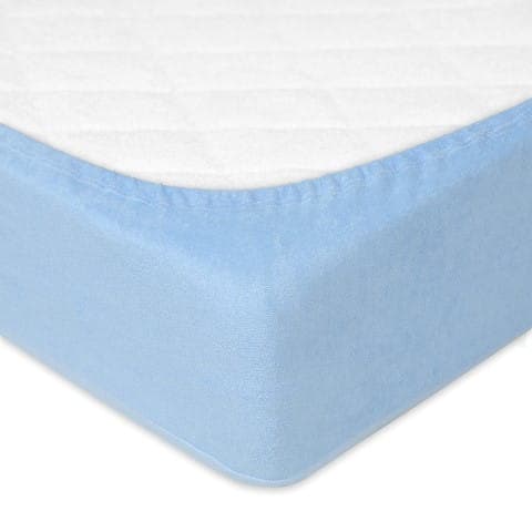 Frottélagen med elastik PREMIUM 70x140x10 Himmelblå