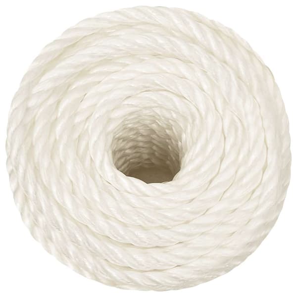 vidaXL Arbetsrep, Vitt, 16 mm, 100 m, Polypropylen