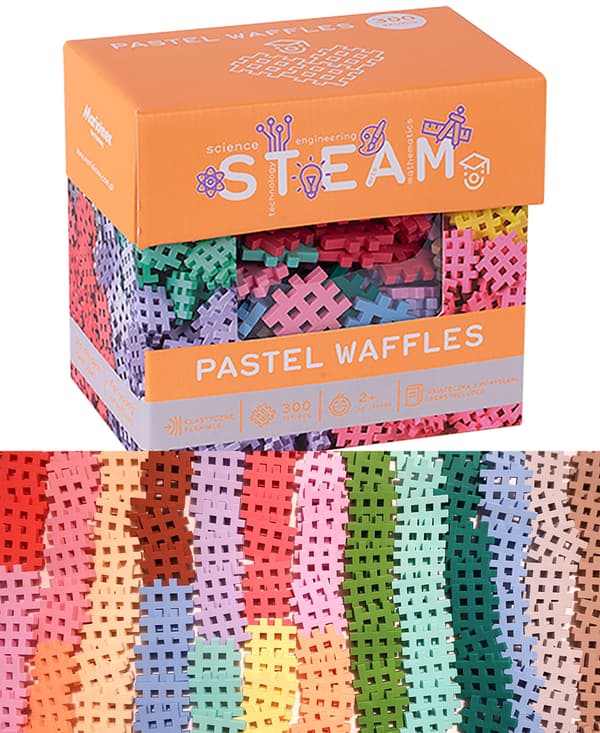 Marioinex pastellfärgade våffelblock 300 st