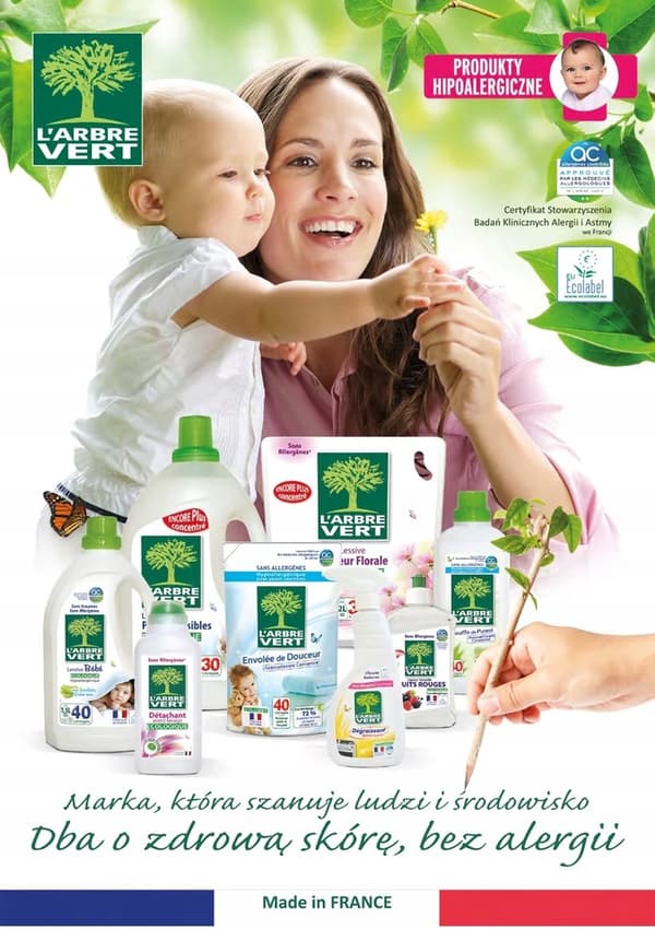 L'ARBRE VERT Flydende sæbe til følsom hud 300 ml
