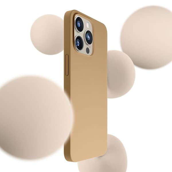 Apple iPhone 15 Pro - 3mk Hardy Silikon MagCase Mörkguld