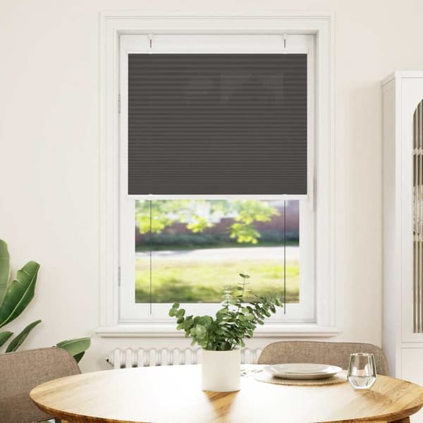 vidaXL plissegardin sort 80x100 cm stofbredde 79,4 cm