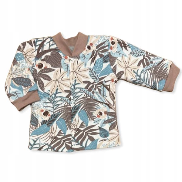 Kaftan 104 barnblus med ståkrage och koalaprint