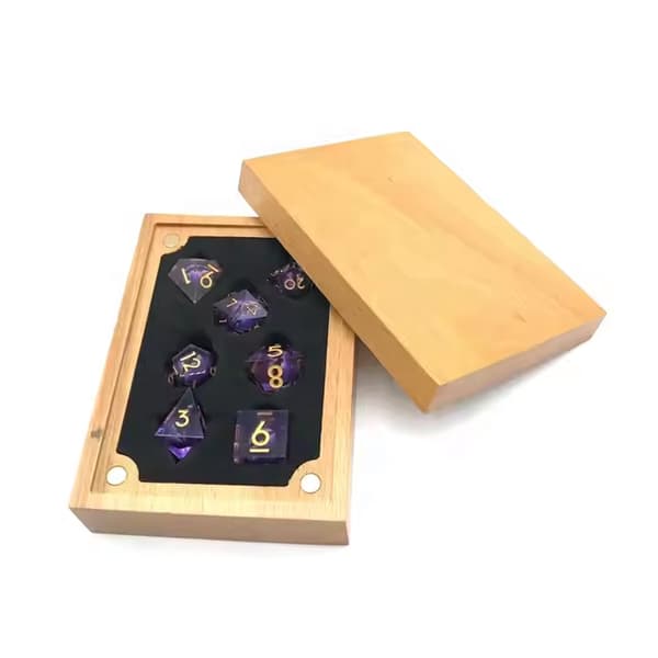 Green Cave RPG terningsæt med 7 store terninger