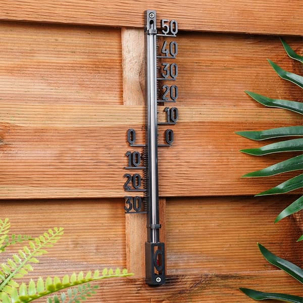 Utomhustermometer svart 27 cm