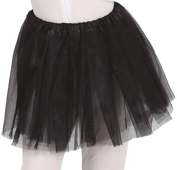 Sort tyl tutu nederdel danserkostume 30 cm