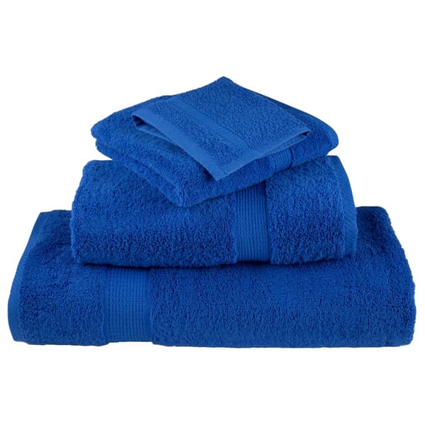 vidaXL Premiumhanddukar SOLUND, 4-pack, Blå, 50x100 cm