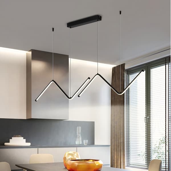 LED SOLUTION - Loftlampe - Zigzag - Sort