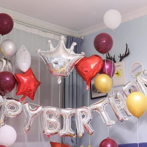 FØDSELSDAGSBALLONDEKORATION GUIRLANDE