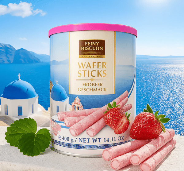 Feine Kiks Jordbærvaffelruller 400 g