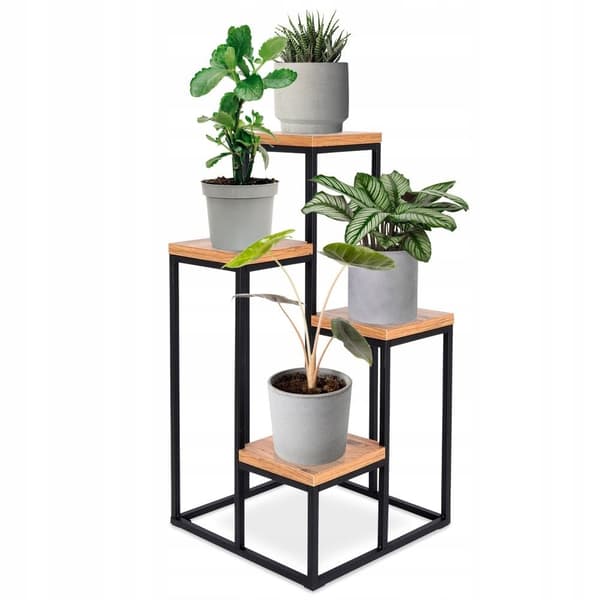 Stående blomställ i metall för blommor 68 cm