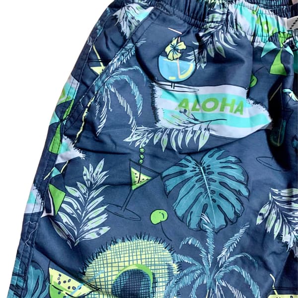 hawaiianske junior badeshorts net slim L