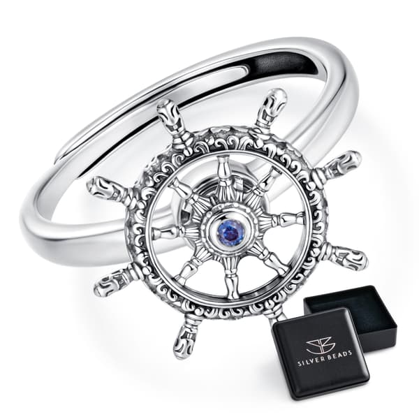 Justerbar silverring med RUMBLE, 925 silver