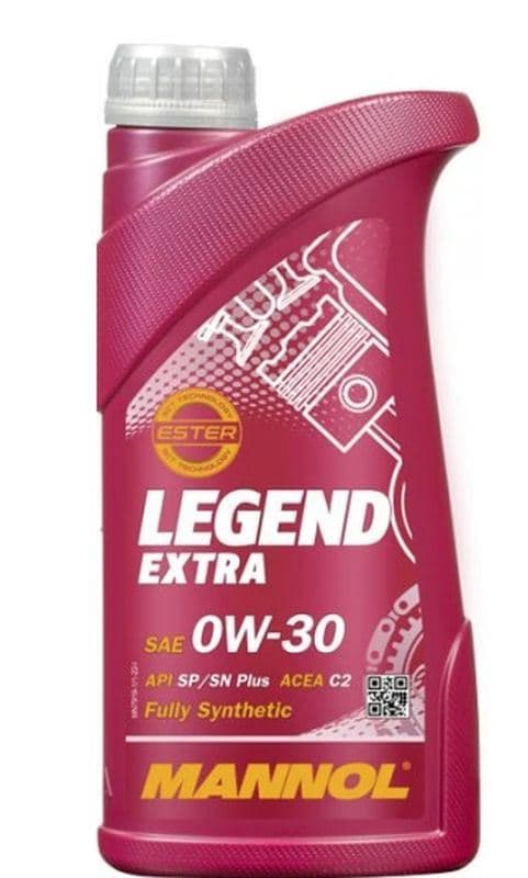 Mannol bilmotorolja 0W30 Legend Extra Ester C2/C3 1 liter syntetisk