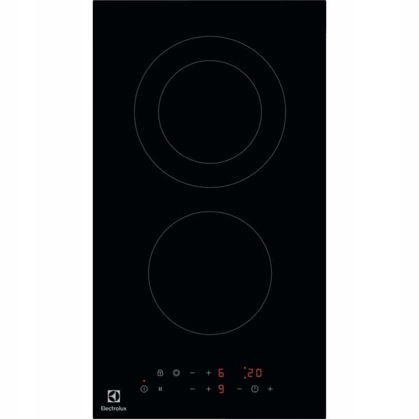 Electrolux LHR3233CK keramisk kogeplade, 2 zoner, sort