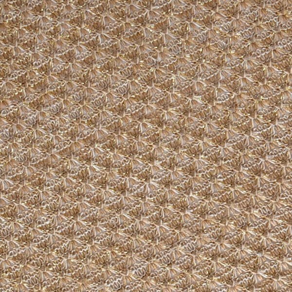 Beige gylden bordmåtte 45x30 cm