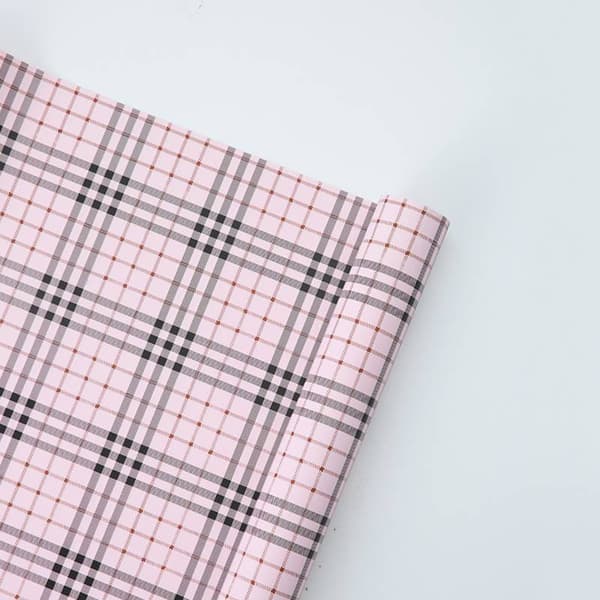 Blomfolie "Grid" - Rosa - Ark 58x58 cm - 20 st