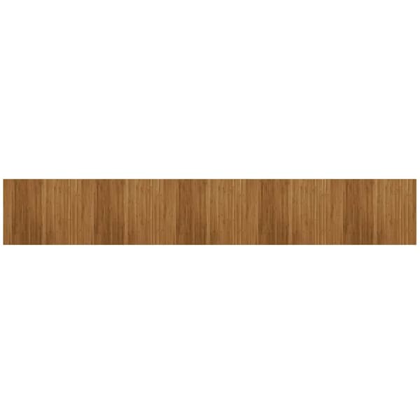 vidaXL Suorakulmainen matto, ruskea, 80x500 cm, bambu