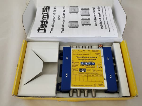 TechniRouter 5/2x4K SCR UniCable TechniSat