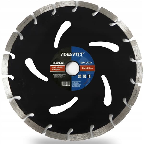 Segmenteret diamantskive 230mm x 22.2mm til betonblokke