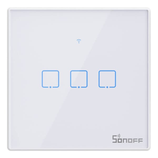 Sonoff T2 EU TX Touch-lysafbryder WiFi + RF 433 (3-kanals) Ny version