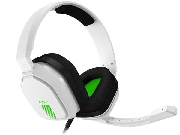 Logitech G920 Driving Force-sæt (sort) + Astro A10 (hvid)