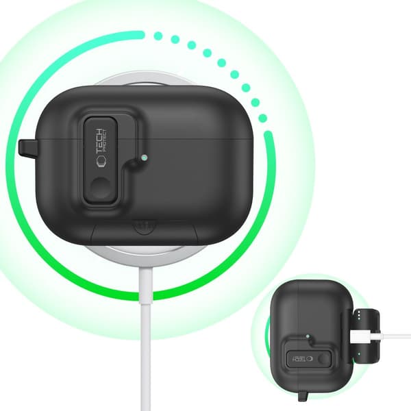 Tech-Protect Slim Hook til Apple AirPods PRO 3, sort