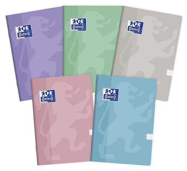 Oxford Touch Pastel A5 Elegant notesbog til noter med miljøvenlig