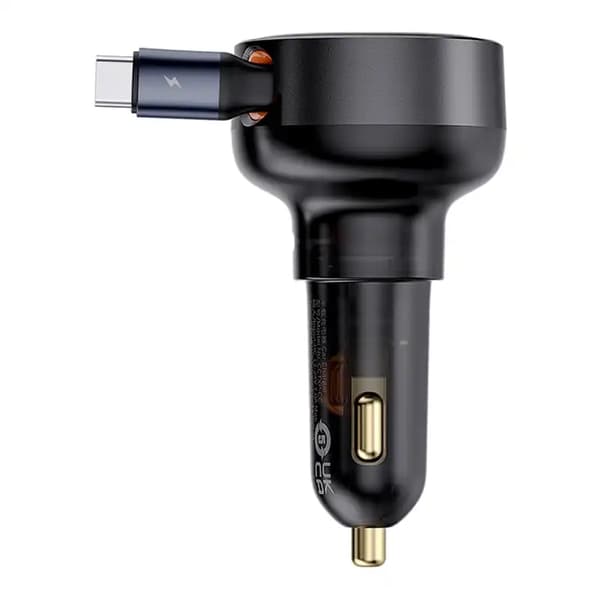 Baseus Enjoyment Pro billaddare med USB-C-kabel, 60W (svart)