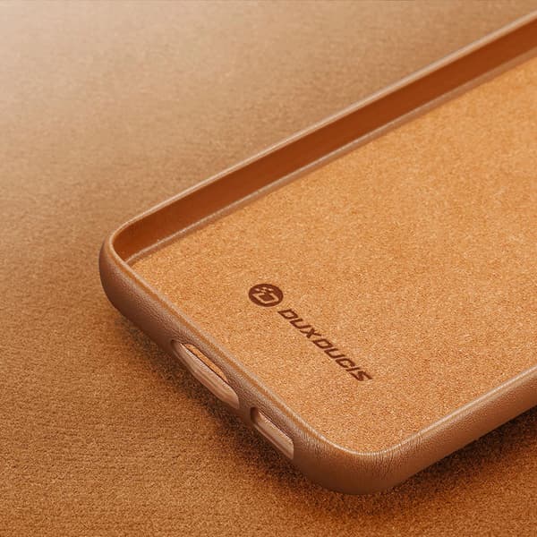 Dux Ducis Grit Samsung Galaxy S23+ elegant cover i kunstlæder, brun