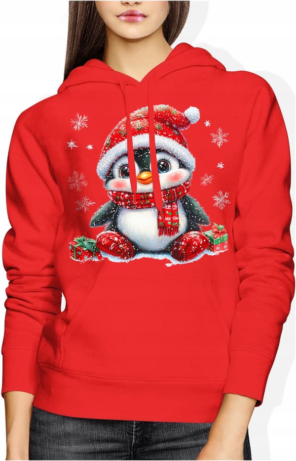 JULESWEATSHIRT TIL DAMER, PINGVINGAVEN, JULEMANDEN, JULEEVENT