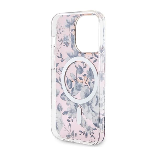 Guess Flower MagSafe - iPhone 14 Pro Max cover (lyserød)