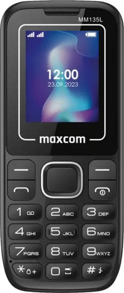 Maxcom Classic MM135 Light mobiltelefon sort og blå