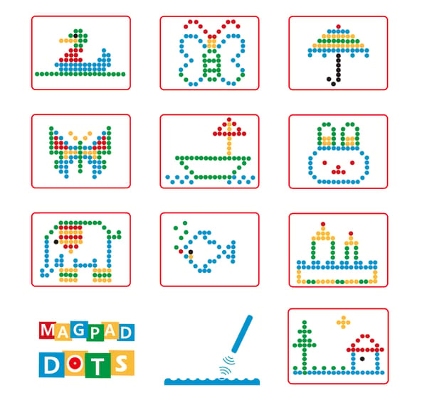 MagPad Dots Magnetisk Tavle [Rød]