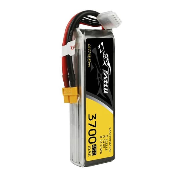Tattu-batteri 3700mAh 14,8V 45C 4S1P