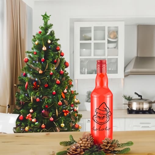 Presentflaska 500ml Monopol med tryck Julgranslikör Grinchen