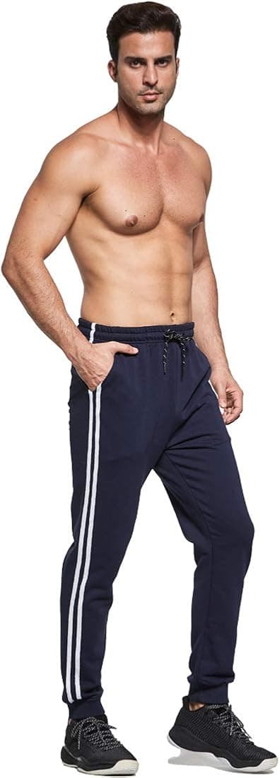 HERRETØJER I MARINEBLÅ SWEATPANTS S