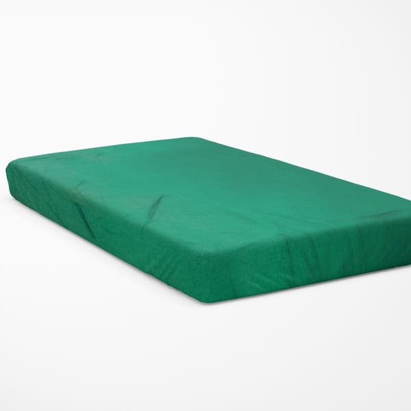 Enfärgad Luxury springlakan - flaskgrön 180x200 med elastik