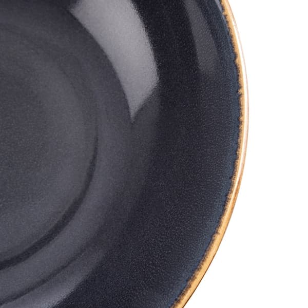 Glaze dyb keramisk tallerken grå 20,5 cm