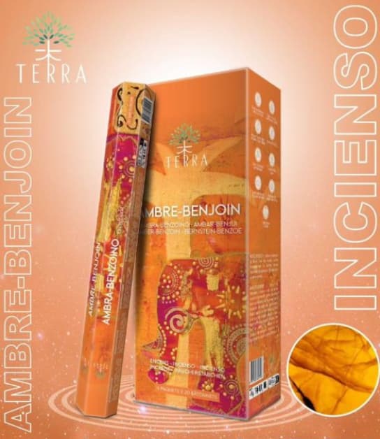 Terra Amber Benzoine røgelsespinde 20 stk.