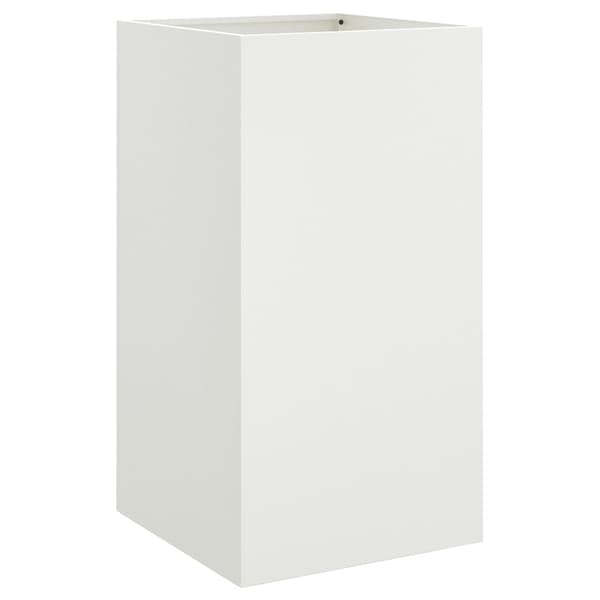 vidaXL Kruka, Vit, 42x38x75 cm, Stål